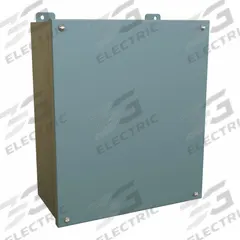 HAMMOND Electrical Enclosure: Steel, 14 in x 12 in x 6 in, NEMA 12/13, w/Panel, Solid Cover (MPN 1414SCM6). Key specifications — Brand: HAMMOND; Closure Method: Screws; Knockouts: Not Included.