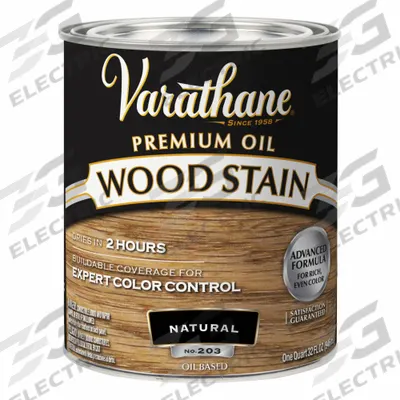 VARATHANE Wood Stain: Wood Stain, Interior, Oil, 1 qt Container Size, Wood, Satin - Wood Stains