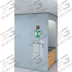 GUARDIAN EQUIPMENT Shower with Eyewash: Ceiling (Shower)/Wall (Eyewash) Mnt, Covered, Barrier Free (MPN GBF2160). Key specifications — attr549230: Drain Pan; attr473240: GUARDIAN EQUIPMENT.