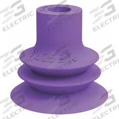 PIAB Vacuum Pad: Plain Pad without Adapter, 25 mm Pad Dia, Thermoplastic Elastomer, Purple, 60A (MPN VL25BX). Key specifications — attr1019194: VL25BX; attr1019196: PIAB; attr1019197: 60A.