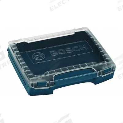 BOSCH Tool Box: 12 1/2 in W 14 1/4 in D 3 in H, Plastic, Blue - Plastic Tool Boxes