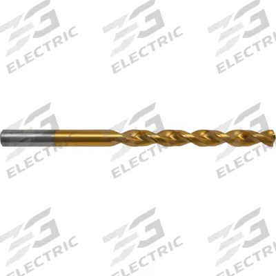 CLEVELAND Taper Length Drill Bit: 1/2", 135° Split Point, TiN-Coated Cobalt - Cobalt Taper-Length Drill Bits for Deep Hole-Drilling