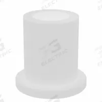 BUNTING BEARINGS Flanged Sleeve Bearing: PTFE, 1/4 in Bore, 3/8 in OD, 1/2 in Overall Lg, 3 PK (MPN BJ7F040604). Key specifications — Brand: BUNTING BEARINGS; Color: Off-White.