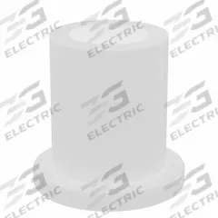 BUNTING BEARINGS Flanged Sleeve Bearing: PTFE, 1/4 in Bore, 3/8 in OD, 1/2 in Overall Lg, 3 PK (MPN BJ7F040604). Key specifications — Brand: BUNTING BEARINGS; Color: Off-White.
