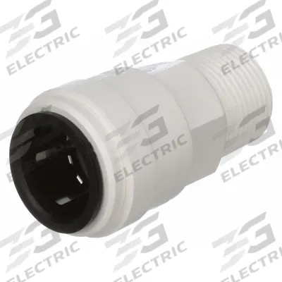WATTS Push-Fit Fitting: 3/4 in OD x 3/4 in Pipe Size, Push-to-Connect x MNPT - Polysulfone Push-to-Connect Tube Fittings