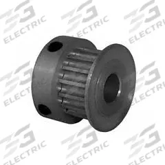 DAYTON Timing Pulley: Curvilinear, Fixed, For 6 mm Belt Wd, 16 Teeth, 3 mm Pitch, Aluminum (MPN 16-3M06M6CA6). Key specifications — Brand: DAYTON; Finish: Clear Anodized; For Belt Series: Powerhouse®.