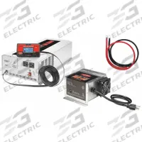TUNDRA Inverter and Battery Charger: Modified Sine Wave, 5,000 W Peak Output Power, 10.5 to 15V DC (MPN ICM25245). Key specifications — Charger Input Voltage: 105 to 130V AC; Brand: TUNDRA; Charger Output Voltage: 13.2V to 14.4V; Inverter Input Voltage: 10.5 to 15V DC; Inverter Output Form: Modified Sine Wave; Inverter Output Voltage: 120V AC.