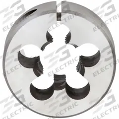 CLE-LINE Round Threading Die: M16x2 Metric, 1 1/2 in OD, Adj, High Speed Steel (MPN C65889)