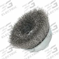APPROVED VENDOR Cup Brush: Crimped Stainless Steel, 3 1/2 in Dia, 0.012 in Fill Dia, 5/8"-11 Arbor (MPN 66254443233). Key specifications — Brand: APPROVED VENDOR; Bristle Type: Crimped Wire; Connection Size & Type: 5/8"-11 Arbor Hole.