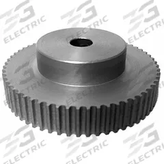 DAYTON Timing Pulley: Curvilinear, Fixed, For HTD Timing Belt Section, For 6 mm Belt Wd, 62 Teeth (MPN 62-3M06-6A4). Key specifications — Brand: DAYTON; Finish: Clear Anodized; For Belt Series: Powerhouse®.