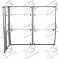 VERSADESK Cubicle Kit: 66 in Overall Ht, 41 1/2 in Overall Wd, 4 Panels, Clear, WorkNest® (MPN WNCLL-7248-S). Key specifications — Panel Color: Clear; Brand: VERSADESK; Window Style: Clear.