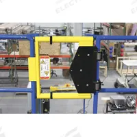 PS INDUSTRIES Single-Door Metal: Steel, For 18 in to 36 in Opening Wd, 24 1/4 in x 2 in, Adj (MPN ASG-1836-PCY). Key specifications — attr1283404: PS INDUSTRIES; attr1283387: No; attr1283389: Railing; attr1283379: Powder-Coated Yellow.