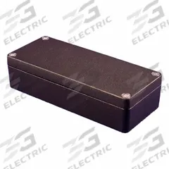 HAMMOND Enclosure: Die-Cast Aluminum, 5 in x 2 in x 1 in, NEMA 1/12/13/4/4X, Solid Cover, Screw On (MPN 1550Z109BK). Key specifications — Brand: HAMMOND; Closure Method: Screws; Enclosure Material: Die-Cast Aluminum; Knockouts: Not Included.