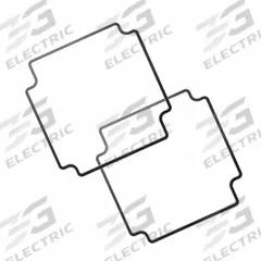 HAMMOND Electrical Enclosures: Repl Gasket, Temp Rating of -40°C to 150°C, Silicone (MPN 1550Z137GASKET). Key specifications — Brand: HAMMOND; Accessory Type: Gasket; Application: Replacement Gasket; Features: Temperature Rating of -40°C to 150°C; Material: Silicone.