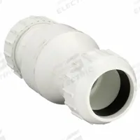 ZOELLER Full Flow Check Valve: Swing, Inline Valve Body, 3 in Pipe Size, For Water Media, PVC, Std (MPN 30-0030). Key specifications — Brand: ZOELLER.