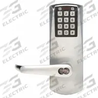 SIMPLEX Electronic Keyless Lock: Keypad, ADA Compliant, Chrome (MPN E2031BLL62641). Key specifications — Product Type: Electronic Keyless Lock; Manufacturer Part Number: E2031BLL62641; Access Method: Keypad; Key Override Options: Best and Equivalents (6 or 7 Pin Length); Schlage "C" Keyway.