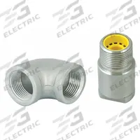 BRADLEY Shower Head: S24-200-GR, Compatible with SpinTec, Stainless Steel, Silver, 1 in Thread Size. Key specifications — Manufacturer Part Number: S24-200-GR; Includes: 90° Elbow; Material: Stainless Steel; Compatible Mfr Part No: S19-120; Part: Spray Head; Compatible with Series: SpinTec; For Use With: Safety Shower.