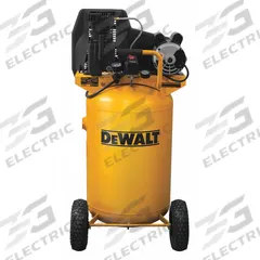 DEWALT Portable Compressor: Splash Lubricated/Synthetic Oil, 30 gal, Vertical, 1.9 hp, 120V AC (MPN DXCMLA1983054). Key specifications — attr48686: Splash Lubricated; Synthetic Oil; attr48685: 120V AC; attr48689: 4.4 cfm @ 155 psi; attr48678: 15.0 A; attr48688: Pump is shipped full of oil; attr48671: DEWALT; attr124308: Standard (75 dBA or more).