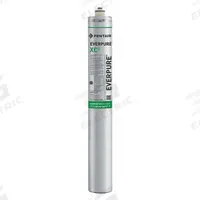 PENTAIR/EVERPURE Quick-Connect Water Filter: 0.5 micron, 1.7 gpm, 12,000 gal, 25 1/4 in Overall Ht (MPN EV961397-75). Key specifications — Filter Media: Agion; Reduces: Cyst; Brand: PENTAIR/EVERPURE.