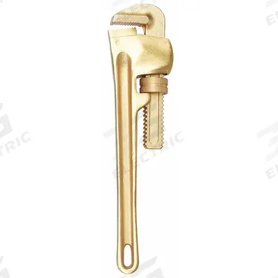 WESTWARD Pipe Wrench: Beryllium Copper Alloy, 3 in Jaw Capacity, Serrated, 24 in Overall Lg - Nonsparking Straight Pipe Wrenches