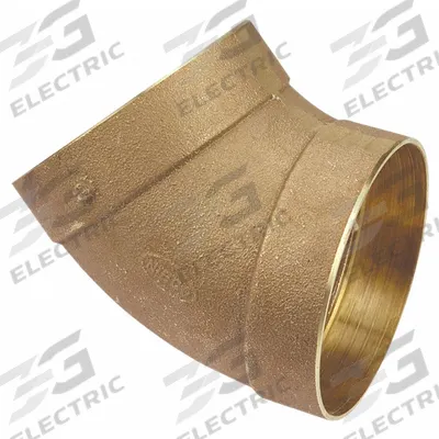 NIBCO Sweat Fitting Elbow: 4 in CTS x 4 in CTS, Cup x FTG, Drain/Vent, Bronze (MPN E042700) - Drain, Waste & Vent Wrot Copper & Bronze Tube Fittings