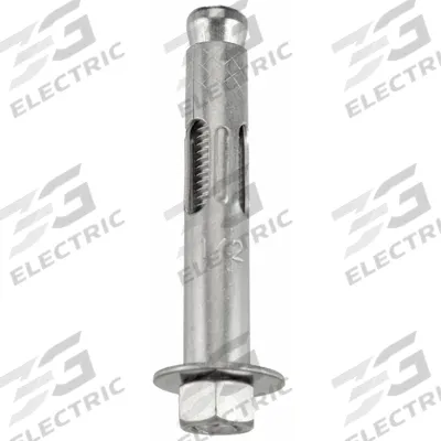 APPROVED VENDOR Sleeve Anchor: 3 in Overall Lg, 1/2 in Dia, 3/8" Thread Size, Stainless Steel - Sleeve Anchors with Hex Nuts
