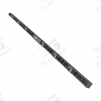 EATON TRIPP LITE PDU: Three-Phase, 42 Outlets, (18) C39 Combo Outlets/(24) C13, Metered, 0 RU (MPN EVMIGU23X). Key specifications — Plug Type: Universal; Brand: EATON TRIPP LITE; Phase: Three-Phase; Receptacle Type: (24) C13; Mounting Location: Vertical Rack; Facing: Front or Side.