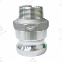 Cam and Groove Adapter: 2 in Coupling Size, 2 in Hose Fitting Size, 1 1/2"-11 1/2 Thread Size, MNPT (MPN PLE35). Key specifications — Thread Size: 1-1/2"-11-1/2; Fitting Type: MNPT; Brand: APPROVED VENDOR.