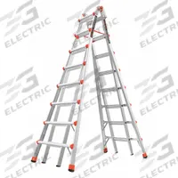 LITTLE GIANT Combination Ladder: 2 Configurations, Aluminum, 300 lb Load Capacity, 71 lb Wt (MPN 10109). Key specifications — Brand: LITTLE GIANT.
