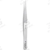EXCELTA Tweezers: Cobalt, Point, Straight Tip, 0.0031 in Tip Thick (MPN 3C-CO). Key specifications — attr1002355: Cobalt; attr1002345: EXCELTA; attr1002348: Cobalt; attr1002358: Serrated; attr1002361: 3C-CO; attr1024781: Standard.