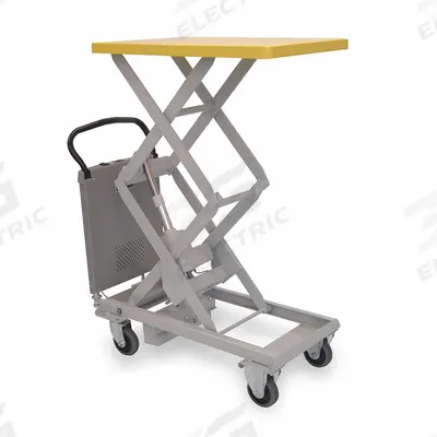 SOUTHWORTH Scissor Lift Table: Powered, 220 lb Load Capacity, 36 in L x 24 in W, Steel - Quiet & Precise Powered-Lift/Manual-Push Scissor-Lift Tables