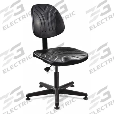 BEVCO Office Chair: 7000D, Black, Plastic Material, 14 1/2 in Back Ht - Armless Office Chairs