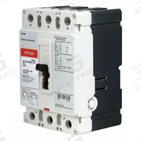 EATON Molded Case Circuit Breaker: 100 A Amps, 100kA at 240V AC, Fixed, ABC, Load Side Lug, Std, HFD (MPN HFD3100). Key specifications — attr217792: HFD; attr196056: 100kA at 240V AC; attr196057: Fixed; attr196058: ABC; attr196059: Load Side Lug; attr196061: 225A/F.