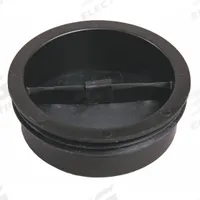 TRAP-TITE Waterless Trap Seal: 3 1/2 in Overall Dia, 1 3/8 in Overall Ht, Polypropylene/Silicone (MPN 69435). Key specifications — Material: Polypropylene; Connection Type: Push-In; Brand: TRAP-TITE; Color: Black.