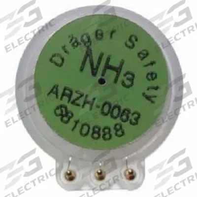 DRAEGER Gas Detector Sensor: PAC 7000/X-AM 5000, DRAEGER, Ammonia, Sensor, 0 to 500 ppm - Draeger Replacement Sensors