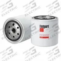 FLEETGUARD Automotive Fuel Filter: Spin-On, 16 in Overall Lg, 3 11/16 in Outside Dia, Cellulose (MPN FF5059). Key specifications — attr1137520: BF791; attr1137521: FF5059; attr434022: FLEETGUARD; attr427730: Cellulose; attr1017113: -.