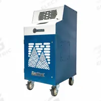 KWIKOOL Portable Air Conditioner: 450 sq ft – 550 sq ft, 17,700 BtuH, 115V AC, Cooling Only (MPN KWIB1411-3). Key specifications — Compatible Location: Indoor; Voltage: 115V AC; Includes Air Filter: Air Filter Included; Brand: KWIKOOL.