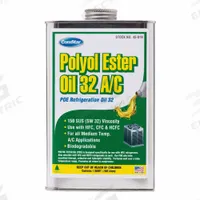 COMSTAR Synthetic Oil: Polyol Ester, 1 qt, 150 SUS, -52°F Pour Point, Yellow, A2L Compatible (MPN 45-019). Key specifications — Viscosity Grade: ISO-32; Brand: COMSTAR; Compatible Refrigerant Group: HFC; Compatible Refrigerant Type: R-32; Product Type: Synthetic Oil.