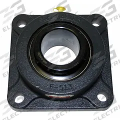 SEALMASTER 4 Bolt Flange Bearing: Radial Ball, 4 in Bore, Cast Iron, Set Screws, 10 9/16 in Lg (MPN MSF-64). Key specifications — Bore Type: Cylindrical; Brand: SEALMASTER; Lubricant Material: NLGI #2 Equivalent; Mounting Bolt Size: 1 in; System of Measurement: Inch.