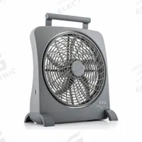 TREVA/O2COOL Cooling Fan: 10 in Blade Dia, Non-Oscillating, 365 cfm_816 cfm_1,030 cfm Airflow (MPN FD10006AU). Key specifications — Voltage: 12V DC; Oscillation: Non-Oscillating; Number of Speeds: 2; Power Source: Battery; Fan Housing Material: ABS; Brand: TREVA/O2COOL.
