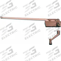 PRIME-LINE Window Operator: Crank, Handle Included, Left-Hand, Surface, Brown, 3 in Base Lg (MPN TH 23026). Key specifications — Brand: PRIME-LINE; For Use With: Casement Windows; Finish: Bronze Coated; Color: Brown; Handing Orientation: Left-Hand; Handle Type: Crank; Mounting Location: Surface; Product Type: Window Operator.