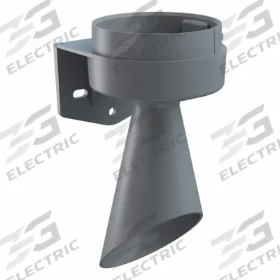 EVOSIGNAL Mounting Bracket: EvoSIGNAL Series, Gray, 85 mm Overall Wd, 93 mm Overall Lg - Wall-Mount Warning Light Bases