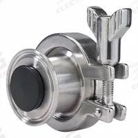 VNE Air Blow Check Valve: Poppet, Inline Valve Body, 3 in Pipe Size, For Fluids Media, Clamp x Clamp (MPN EG62C-6L3.0-.5-V). Key specifications — Average Surface Roughness (Ra): 32 micron-in; Brand: VNE; 3-A Compliance: Meets 3A Sanitary Standards.