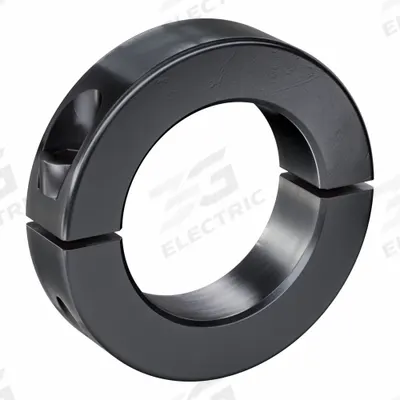 RULAND MANUFACTURING Shaft Collar: 2-Piece, Metric, Round, Clamp-On, 38 mm Bore Dia - Steel Shaft Collars