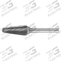 WIDIA Carbide Bur: Ball-Nosed Cone, SL-01, Double Cut, 1/4" x 5/8" Head, 1/4" Shank (MPN M41465). Key specifications — Trade Number: SL-01; Brand: WIDIA METAL REMOVAL.