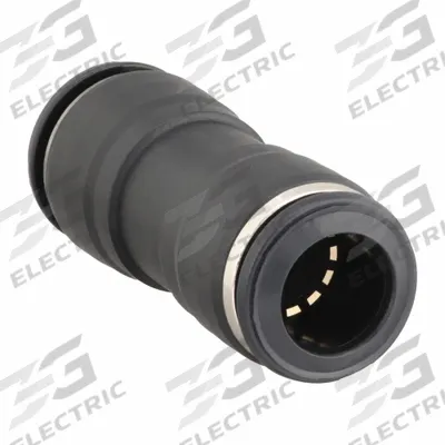 AIGNEP USA Push-Fit Adapter Fitting: 12 mm OD x 10 mm OD Size - Nylon & Nickel-Plated Brass Tube Fittings