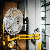 JAN FAN Mounted Fan: 20 in Blade Dia, 1/4 hp Motor Horsepower, 2 Speeds, Non-Oscillating, Steel, ETL (MPN JF-AAM20-DCS-S). Key specifications — Brand: JAN FAN; Number of Speeds: 2; Voltage: 115 V.