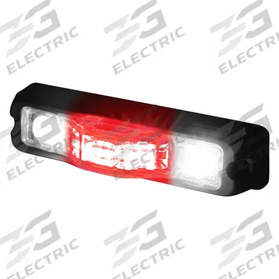 CODE 3 Warning Light: Emergency Vehicle Area Light, Red, 11 W Watt, Clear - Emergency Vehicle Area Lighting