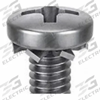 SEMS Screw: External Tooth, M6x1.00 Thread Size, 10 mm Lg, Stainless Steel, Passivated - Machine Screws with External Tooth Lock Washers