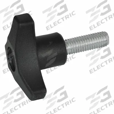 JW WINCO 3-Lobed Hand Knobs: 3 Point, Plastic w/ Steel Thread, M8 Thread - 3-Arm Knobs with Threaded Stud